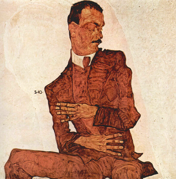 Portrait of Arthur Rossler by Schiele